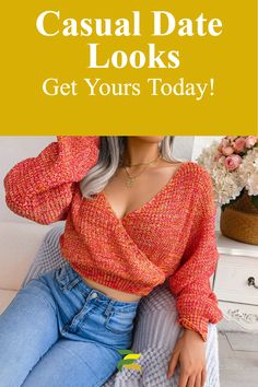 Discover our fashionable women's sweaters, the epitome of winter fashion. Perfect as cute date style tops, these are the ultimate women's date outfit. For a casual date night outfit, choose our effortlessly chic sweaters. Elevate your style today! Casual Date