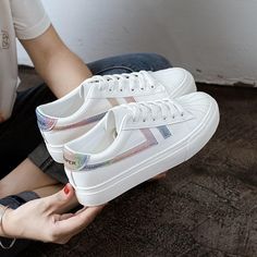 Color: 22, Shoe Size: 37 Kawaii Pastel Aesthetic, Platform Trainers, Pastel Aesthetic, Superga Sneaker, White Sneaker, Pastel, Sneakers, Color, Kawaii