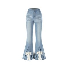 13De Marzo Doozoo Bell-Bottoms Jeans Washed Blue Size Chart ( in CM ) Waist Hip Length S 66 84 105 M 70 88 107 L 74 92 109 Shop Jeans, Suit Pant, Airport Fashion, Skirt Socks, Washed Jeans, Hoodie Dress, Hip Length, Bell Bottoms, Jeans Shop