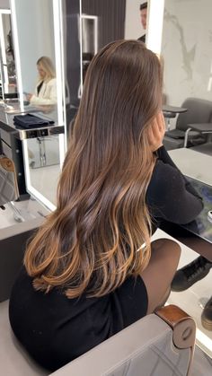 Long Hair Color, Balayage Brunette, Hair Inspiration Color