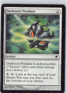 the card for darkstel pendant