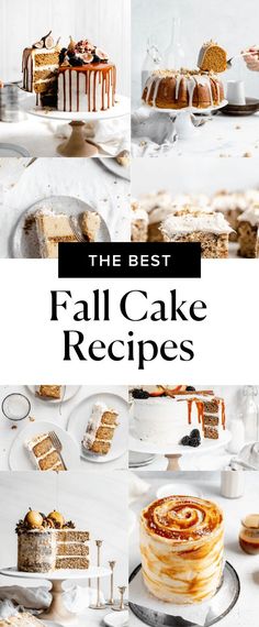 the best fall cake recipes for desserts