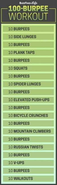 the 10 - minute workout plan is shown in green