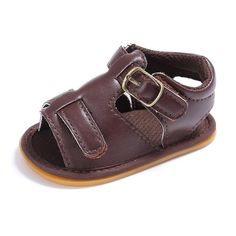 Raise Young Summer PU Leather Baby Boy Sandals Rubber Soles Non-slip Toddler Girl Shoes Newborn Infant Footwear 0-18M Outfit Accessories From Touchy Style | Blue, Brown, Casual Shoes, For Girl, For Boy, For Children, For Toddler, Leather, Outfit Accessories, Sandal, White. | Free International Shipping. Baby Boy Sandals, Brown Casual Shoes, Shoes For Girl, Girls Leather Shoes, Nice Sandals