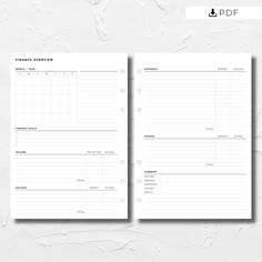 the printable planner is shown on top of a white background with space for text