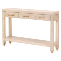 Jae 47 Inch Console Table, 3 Drawers, Gold Handles, Rectangular, Oak Brown By Casagear Home Classy Essentials, Sofa Table Entryway, Decorative Styles, Table Entryway, Narrow Console Table, Wooden Console Table, Wooden Console, Honey Oak, Sideboard Console Table