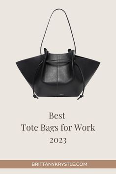 These are the best women's tote bags for work to fit all of your daily essentials and laptop. Chic, practical, and functional work bags from brands including Coach, Cuyana, Staud, Kate Spade, Mango & more - at affordable and luxury designer price points. The perfect neutral work bags for your capsule workwear wardrobe. #workwear #womensworkwear #capsulewardrobe Professional Bags For Work, Best Designer Work Bags, Working Bag For Women, Designer Laptop Bag Woman, Work Purses For Women, Luxury Work Bag, Black Work Bag, Work Bag Outfit