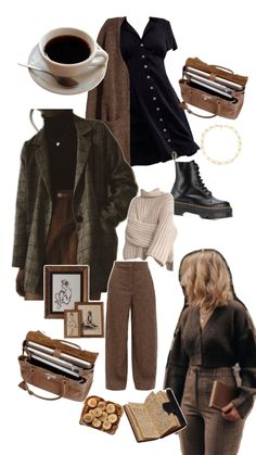 Dark Academia Clothes, Classy Fashion, Trendy Fall Outfits, Outfit Inspo Fall