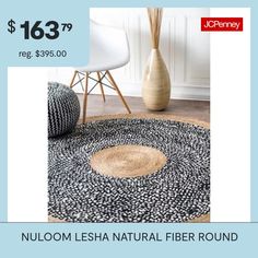 a round rug is on sale for $ 138