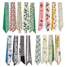 PRICES MAY VARY. Material:our high-quality Imitation Silk Scarves, perfect for elevating your wardrobe and adding a pop of color to your daily look. Made from premium materials, these scarves provide a comfortable touch and are easy to clean. Size:Each scarf is 35.4" (90cm) in length and 2.28" (5.8cm) in width, ensuring a perfect fit for any purpose. With 5 different colors in each pack, you'll have plenty of options to match your mood and style. Fashion accessories:These versatile scarves make Scarf For Hair, Silk Head Scarf, Silk Headscarf, Purse Scarf, Band Hair, Handbag Women, Neck Scarves, Silk Scarves, Pharmacy Gifts