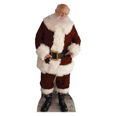 SANTA CLAUS Elf Lifesize Cardboard Cutout Standup Standee - Front Elf 2003, Santa Claus Elves, Santa Claus Suit, Cardboard Standup, Glinda The Good Witch, Elf Movie, Santa Suits, Cardboard Cutout, Santa's Elves