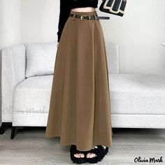 Olivia Mark - Elegant High-Waisted Pleated Maxi Skirt with Pleats, Graceful Drape and a Fashionable Umbrella Design Modern Drape, Elegant Midi Skirt, Fashion Umbrella, Umbrella Skirt, Strapless Bodycon Dress, Umbrella Designs, Crop Top Dress, Dress Stretch, Sequin Bodycon Dress