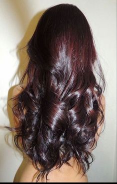 Filmy Vintage, Wavy Curls, Dark Red Hair, Red Highlights, Burgundy Hair, Hair Stylies