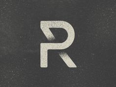 the letter r is made up of white paint