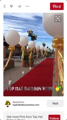 an image of balloons on the red carpet