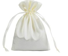 This soft pouch will upgrade the gifting experience and offer extra protection during shipping. Each bag can hold one pair of earrings. Elegant Rectangular Gift Pouch, Classic Rectangular Pouch For Gift, Elegant Cream Bag Gift, Elegant Cream Bag For Gifts, Classic Rectangular Gift Pouch, Small Elegant Travel Bag, Elegant White Pouch For Gift, Cream Rectangular Bag For Gift, Cream Rectangular Bag As A Gift