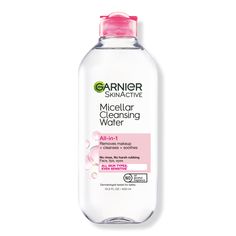 SkinActive Micellar Cleansing Water All-in-1 Cleanser & Makeup Remover - Garnier | Ulta Beauty Garnier Micellar Water, Garnier Micellar Cleansing Water, Garnier Skinactive, Best Makeup Remover, Garnier Micellar, Garnier Skin Active, Micellar Cleansing Water, Cleansing Water, Water Cleanse