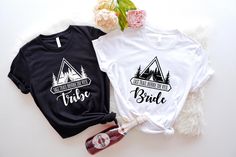 Bride T-Shirt, Tribe Shirt, Last Trail Before The Veil Tee, Hiking Trekking Bachelorette T-Shirt, Outdoor Mountain Bride Hoodie, Nature Bach Each Item IS Sold Separately. Welcome to Crazy Hat Shop,  Your go-to destination for unique and eye-catching printed t-shirts! We specialize in high-quality, creatively designed tees that let you express your individuality and stand out from the crowd. Whether you're looking for bold graphics, witty slogans, or artistic prints, our diverse collection has something for everyone. Discover your next favorite t-shirt at Crazy Hat Shop, where crazy cool meets everyday comfort! Hiking Bachelorette, Last Trail Before The Veil, Bachelorette T Shirt, Bride Hoodie, Crazy Hat, Bachelorette Tshirts, Crazy Hats, Mountain Bride, Bachelorette Shirts