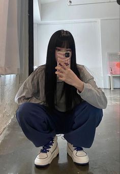 Black Hair Black Outfit, 사진 촬영 포즈, Style Korea, Long Black Hair, Instagram Photo Inspiration, Selfie Poses, Korean Outfits