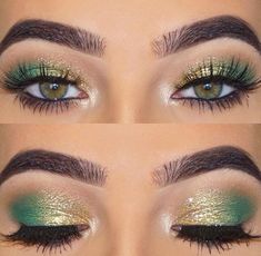 Easy Sfx Makeup Ideas, Easy Sfx Makeup, Eye Makeup For Prom, Glamour Eyeshadow, Choose Your Makeup, Sfx Makeup Ideas, Tinkerbell Makeup, Makeup For Prom, Makeup Verde