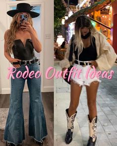 27 Wild Rodeo Outfit Ideas - ljanestyle Rodeo Concert Outfits For Women, Plus Size Cowgirl Outfits Rodeo, Texas Rodeo Outfits For Women, Las Vegas Rodeo Outfit, Vegas Rodeo Outfit Ideas, Black Rodeo Outfit, Vegas Cowgirl Outfit, Houston Rodeo Outfits For Black Women, Houston Texas Rodeo Outfits