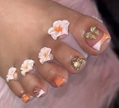 Toenail Designs, Pedicure Nail Designs, Long Acrylic Nail Designs, Drip Nails