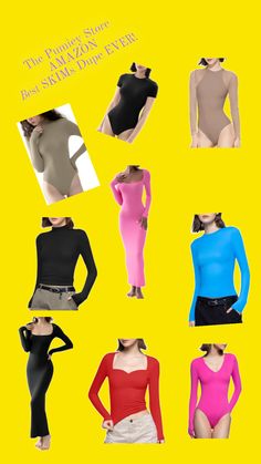 Are you looking for the best SKIMs Dupe Tops & Bodysuits?? The Pumiey Store on Amazon is where it’s at!! Double lined and so soft and stretchy! Affordable Pricing for Quality Cuts and Fabric! Best Material Ever! #bodysuit #skimsdupe #skimsdupes #bodysuits #skims #body #suits #black #neutral #neutrals #slimming #slim #40 #40andover #newyear #newyears #2024 Suits Black, Body Suits, Wardrobe, Fabric, Black