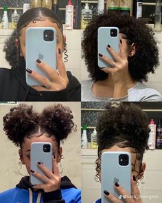 Hair Styles For 4a Hair, Natural Curls Hairstyles Short, Curly Hair With Taper, Cute Natural Hairstyles For Thick Hair, Hairstyle For Natural Hair Black Women, Super Short Curly Hairstyles