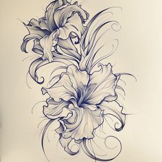 Rich Gladiolus Tattoo Sketches Women Tattoo Sketch Drawings, Should Flower Tattoo, Very Detailed Tattoos, Cover Up Tattoos For Women Leg, Left Leg Tattoos For Women, Unique Flower Designs, Lily Flower Back Tattoo, Buttcheek Tattoo Women Big, Hip Tattoos Women Side Thighs Meaningful