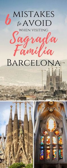 barcelona, spain with text overlaying the top and bottom