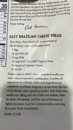 Brazillian Cheesy Bread, Brazilian Snacks, Brazilian Recipes, Cheesy Bread