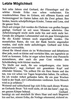 an article in the german language with some words written on it and two different languages