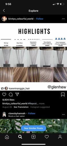 Blonde Highlights Color Chart, Doing My Own Highlights, Hair Highlights At Home Tutorials, Halo Foil Highlights, Comb Highlights Hair, Micro Slice Highlights, Highlight Touch Up Hair Roots, Hair Placement Diagram, Highlight Placement Diagram Hair