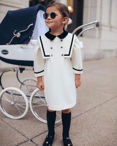 Kids Fashion Dress, Kids Fashion Clothes, Baby Carriage, Stylish Kids, Looks Chic, Dresses Kids Girl, Kids Fashion Girl