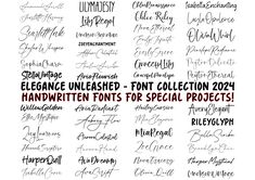 handwritten font for special projects