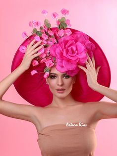 Blush Pink Fascinator, Yellow Hat