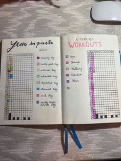 Workout Tracker Printable Workout Tracker Printable Free, Tracker Printable Free, Workout Tracker Printable, Bullet Journal Yearly, Creative Notes, Fitness Tracker Printable, Journal Tracker, Bullet Journal For Beginners