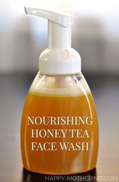 Face Wash Recipe, Homemade Facial Cleanser, Diy Face Wash, Pamper Skin, Homemade Facial, Honey Diy, Honey Face, Honey Tea, Castile Soap