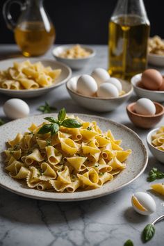 A photo of a  Farfalle which is a type of Homemade pasta