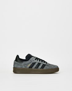 adidas Samba XLG  - XHIBITION Grey Sambas, Shoes For Man, Footwear For Men, Man Shoes, Shoes Men, Street Style Shoes, Black Gums, Shoe Inspo