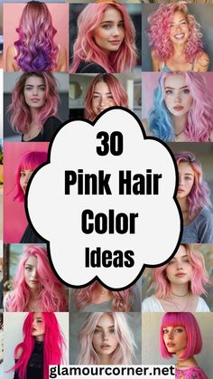 Dive into the world of vibrant hues with our stunning pink hair color ideas! Whether you're craving a soft pastel pink, a bold magenta, or a stunning rose gold, we've got the perfect inspiration for you. Discover how to rock these gorgeous shades, from subtle highlights to all-over color transformations. Perfect for all hair types and lengths, these ideas will elevate your style game and help you express your unique personality. Explore trending techniques like balayage and ombre to find the ideal look that suits you! Purple Hair With Pink Highlights, Hot Pink Short Hair, Blonde Hair With Pink Peekaboos, Blonde Hair With Pop Of Color, Pink Afro Hair, Pink Bob Hair, Subtle Pink Highlights, Pastel Pink Hair Ombre, Fashion Color Hair