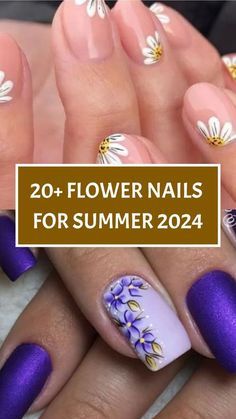 Nails For Summer, Designs For Short Nails, Winter Nail Art, Nails 2024, Flower Nails, Winter Nails, Art Designs