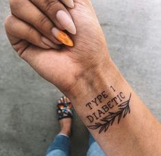 Medical Alert Tattoos For Women, T1d Tattoo Simple