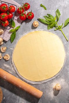 the dough is ready to be put into the pie crust and placed on the counter