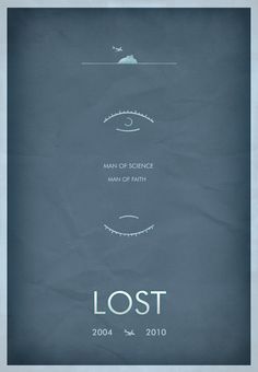 a poster with the words lost on it