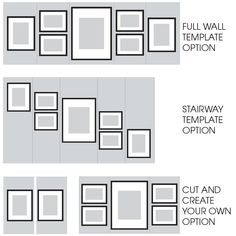 four different types of frames are shown in the diagram below, with text describing how to put