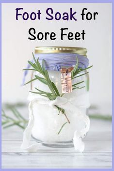 Foot Detox Soak, Diy Foot Soak, Foot Soak Recipe, Bath Soak Recipe, Milk Bath Soak, Goat Milk Bath, Foot Soak, Scrub Recipe, How To Dry Rosemary