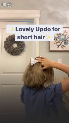 ✓ curly hair cuts, long curly hair..!! Short Hair Updo Easy, Updo For Short Hair, Short Hair Updo Tutorial, Hair Updos Tutorials, Short Hair Up, Curly Hair Drawing, Easy Hair Updos