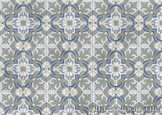 a blue and green tile pattern