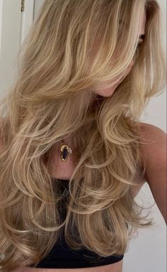 Hairstyles For Layered Hair, Blowout Hair, Hair Stylies, Haircuts Straight Hair, Long Blonde, Hair Stylist Life, Haircuts For Long Hair, Long Blonde Hair